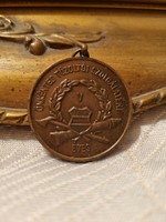 Badge pendant medal for volunteer firefighter service