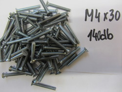 M4×30mm iron screw 140 pcs.