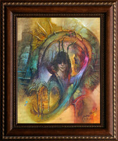 Mihály Buday: soul glory - framed 62x52cm - artwork: 50x40cm - by21/316