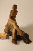 Art deco hand carved nude statue 792