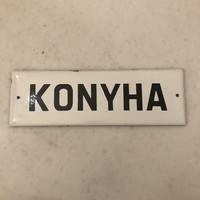 Zománctábla “Konyha” felirattal