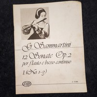 Sammartini, 12 sonatas op.2.(No.1-3.) for flute and basso continuo (sheet music)