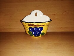 Glazed ceramic grape pattern kitchen wall holder (22/d)