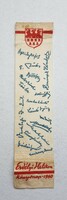 From 1940, dedicated bookmark, signed by 16 famous poets and writers