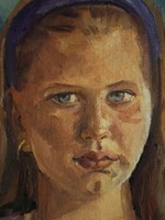 Mattioni Eszter (1902-1993) : Lányportré