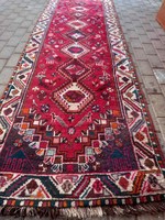 Shiraz Iranian hand-knotted running mat 300x100cm. Negotiable!