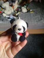 Giant panda, plush keychain figure, negotiable