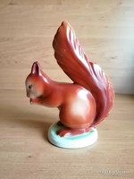 Hollóházi porcelán mókus figura 14 cm (po-4-3)