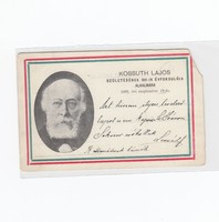 Kossuth évfordulós emlék képeslap 1902 (Sarok hibával)