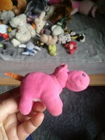 Pink hippo, plush toy, key ring, negotiable