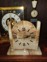 Table clock made of marble, fireplace clock, beautiful decorative object, at a good price