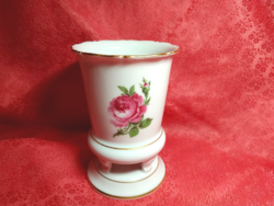 Gyönyörű rózsa mintás Kaiser porcelán váza