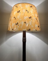 Régi Retro Mid-century iparművészeti állólámpa 3 lábú lerakó asztallal - állólámpa