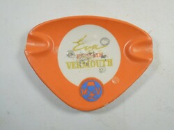 Retro ashtray ashtray éva vermouth advertising party manufacturer, from the 1980s