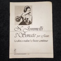 3 Sonatas for 2 flauti (or oboe or violini) and basso continuo (sheet music)