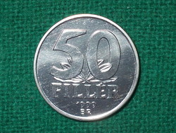50 Fillér 1999 ! Csak 7000 db. !  Nem Volt Forgalomban ! Verdefényes !