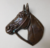 Bronze horse head beer opener