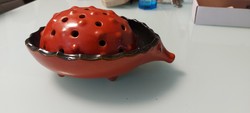 Tófej ceramic ikebana hedgehog