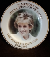 Diana emlék tányér