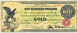 USA 100 dollár 1863 REPLIKA