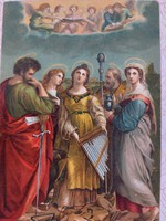 Old postcard Saint Cecilia postcard