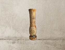 Carved wooden floor vase, vase 50 cm.