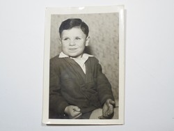 Old photo photo - smiling little boy boy child