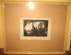 MINŐSÉG AJÁNDÉK ÁRON ! RUDNAY GYULA  / 1878-1957 / : FALUSI KOCSMA ,  RÉZKARC
