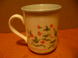 Scarlet pimpernel field tikzem botanical, floral English mug, biltons cup