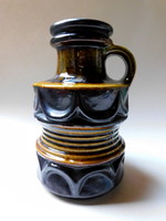 Carstens tönnieshof brutalist ceramic vase mid century 21 cm