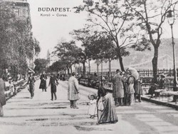 Old postcard 1915 budapest promenade photo postcard