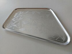 Retro aluminum metal tray square