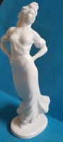 White Carmen female statue from Herend