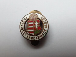 Pestvidék footballers subtitle.. Buttonhole badge