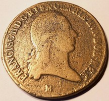 N/016 - 1795 - II. Ferenc 1 koronás (kronenthaler) 1792-1798, ezüst érme