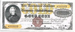 USA 10000 dollár 1882 REPLIKA MINTA
