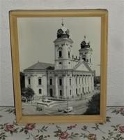 Debrecen reformed church photo, in a glazed frame. 25.5 X 20 cm.