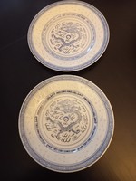 Kínai rizsszemes lapos tányér 2 db.