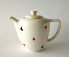 Rare poker card pattern granite kp. Coffee pot, spout