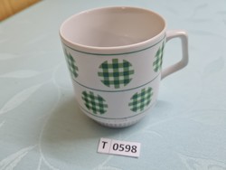 T0598 dubi Czechoslovak green cube pattern mug
