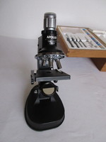 OLD, SIGNED GERMAN MICROSCOPE WITH ACCESSORIES. NEGOTIABLE!