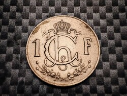 Luxemburg 1 frank, 1962 / 2 millio DARAB!!! /