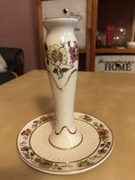 Zsolnay candlestick painted by hand