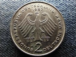 Németország 20 éves az NSZK Konrad Adenauer 2 Márka 1987 J(id70447)