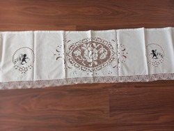 Puttós lace antique drapery 136x34 cm