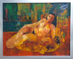 Faragó Miklós (1947- ) : Reclining Nude