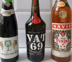 1965 Vat whisky, 1965 Muscat from Domoszlo, 1965 wines