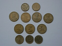 A collection of 12 Polish mint-bright coins in one