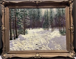 Viktor Olgyai - winter forest