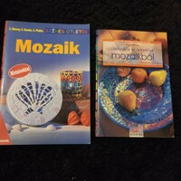 MOZAIK + Dísztárgyak és ajándékok Mozaikból - 2db könyv egyben mintaívekkel